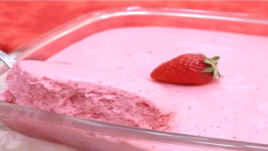 mousse de morango